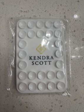 Kendra Scott White suction phone mount w magnetic wireless charging capability